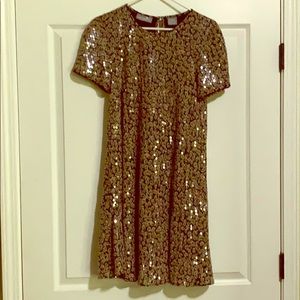 Sequined swing dress
